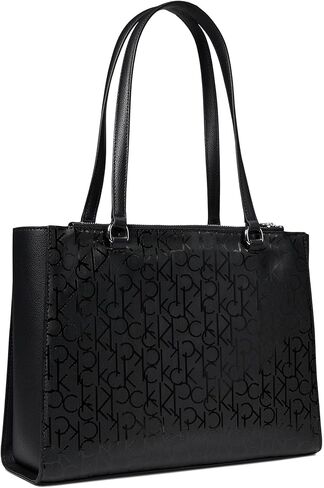 Calvin Klein Mavis Text Emboss Tailored Tote in Saudi Arabia