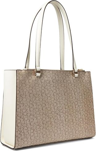 Calvin Klein Mavis Text Emboss Tailored Tote in Saudi Arabia