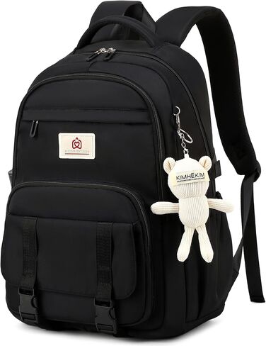 College Backpack Laptop Backpacks 15.6 Inch for Men Women Elementary Middle High School Book Bag For Teens Girls Boys Student Anti Theft Travel Daypack Large Bookbags-Beige in Saudi Arabia