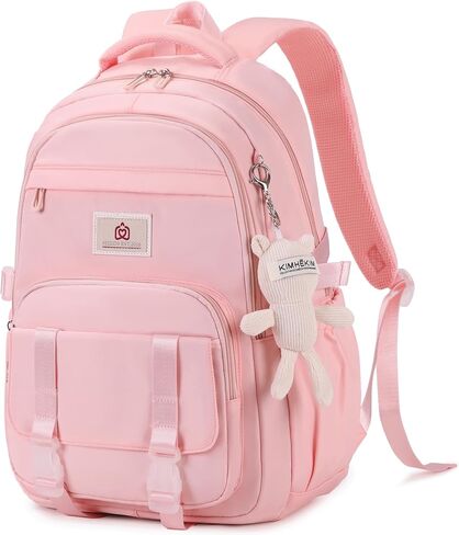 College Backpack Laptop Backpacks 15.6 Inch for Men Women Elementary Middle High School Book Bag For Teens Girls Boys Student Anti Theft Travel Daypack Large Bookbags-Beige in Saudi Arabia