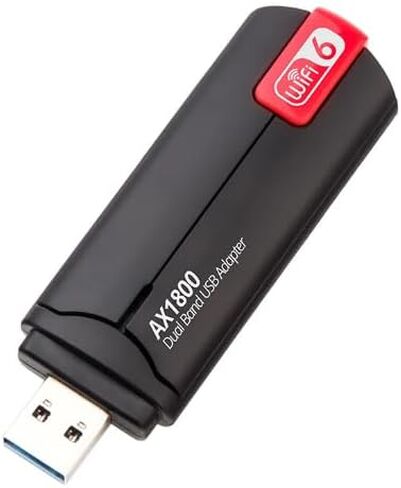 محول WiFi 6 USB ثنائي النطاق AX1800 2.4G/5 جيجا هرتز بطاقة شبكة Wi-Fi Dongle USB 3.0 WiFi6 لنظام التشغيل Windows 7/10/11، التوصيل والتشغيل - ReynaTech in Saudi Arabia