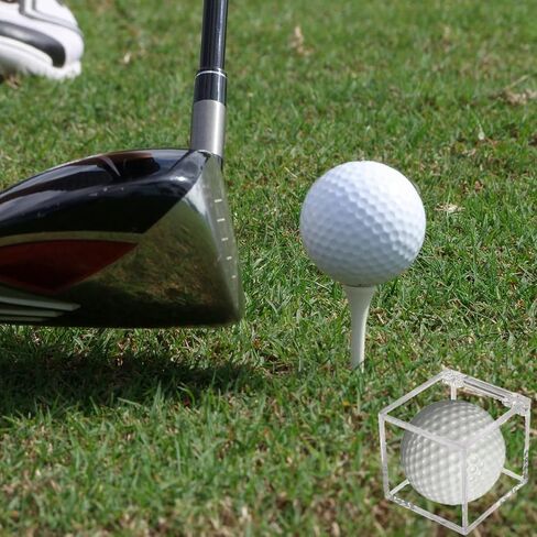 2 PCS Golf Ball Display Case, UV Protected Golf Ball Display Cube, Acrylic Case Clear Display Holder for Golf Balls, 2.36 x 2.36 x 2.36 Inch in Saudi Arabia