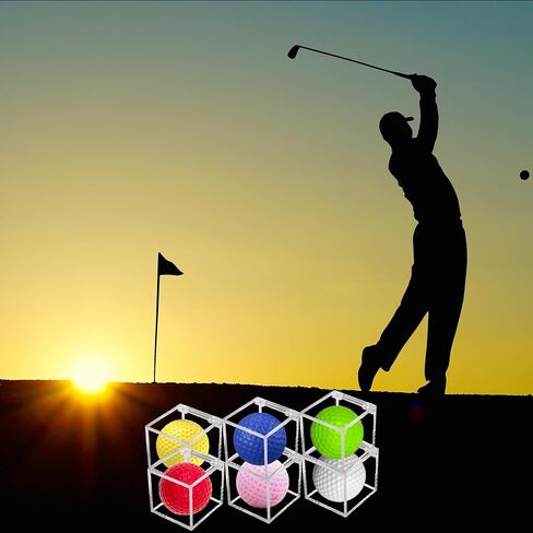 2 PCS Golf Ball Display Case, UV Protected Golf Ball Display Cube, Acrylic Case Clear Display Holder for Golf Balls, 2.36 x 2.36 x 2.36 Inch in Saudi Arabia