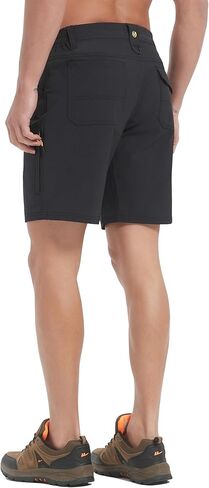 Hiking Shorts Men Cargo Quick Dry Lightweight Stretch Tactical Shorts for Fishing Travel Casual with Multi Pockets in Kuwait