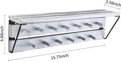 علاقة ميدالية ورف كؤوس - رف عرض مثبت على الحائط من الخشب الريفي، يُستخدم كعرض ميدالية مع رف ورف كؤوس وحامل ميدالية وشماعة عرض ميدالية in Kuwait