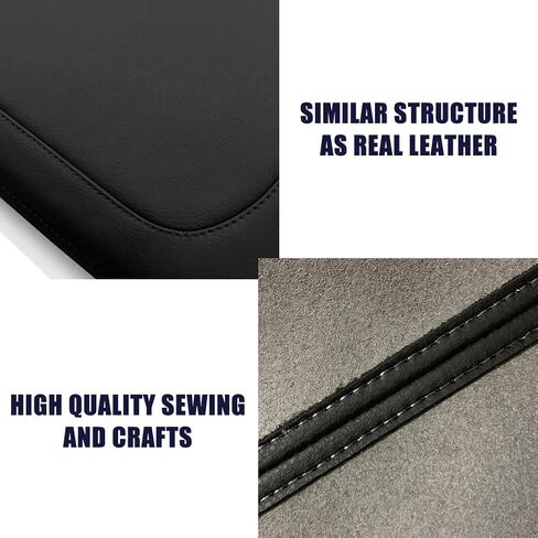 sportuli Leather Center Console Lid Armrest Jump Seat Cover Replacement for 2013-2018 Dodge Ram 1500 2500 3500, Leather Cover Only (Black) in Saudi Arabia