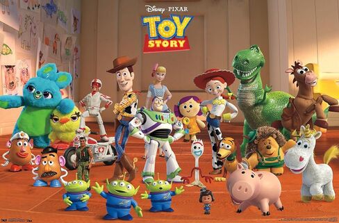 Trends International Disney Pixar Toy Story 4 - ملصق حائط مجمع، 22.375 بوصة × 34 بوصة، نسخة غير مؤطرة in Kuwait
