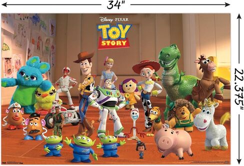 Trends International Disney Pixar Toy Story 4 - ملصق حائط مجمع، 22.375 بوصة × 34 بوصة، نسخة غير مؤطرة in Kuwait