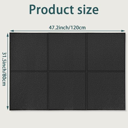 AUGSUN 6 حزمة لوحة الفلين الكبيرة 48 بوصة × 32 بوصة، لوح شعر كبير من بلاط الحائط مع وسادات لاصقة آمنة قابلة للإزالة، لوحة إعلانات كبيرة قابلة للطي، لوحة فلين 47.2 × 31.5 بوصة للجدران، المنزل، المكتب، المدرسة in Kuwait