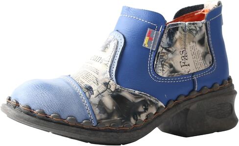 TMA EYES Women's Leather Ankle Booties Casual and Fashion Shoes with side Zipper in Saudi Arabia