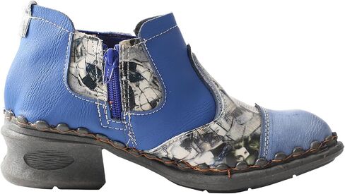 TMA EYES Women's Leather Ankle Booties Casual and Fashion Shoes with side Zipper in Saudi Arabia