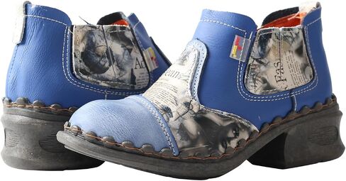 TMA EYES Women's Leather Ankle Booties Casual and Fashion Shoes with side Zipper in Saudi Arabia