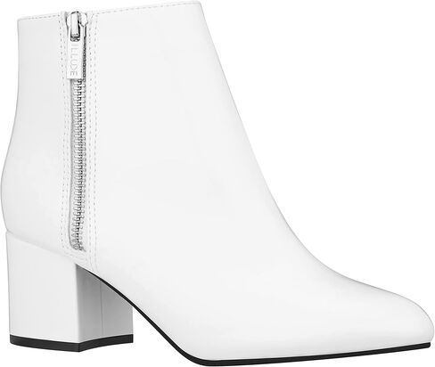 ILLUDE Women's Low Heel Ankle Boot - Casual Zip Up Bootie - Comfortable Everyday Round Toe Bootie - Chaya in Kuwait