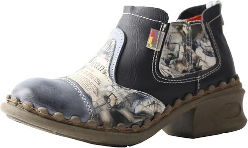 TMA EYES Women's Leather Ankle Booties Casual and Fashion Shoes with side Zipper in Saudi Arabia