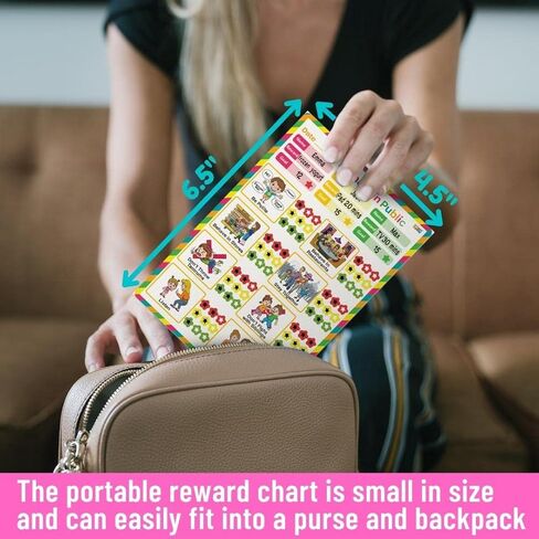 مخطط السلوك المحمول للأطفال، مخطط السلوك العام للاستخدام أثناء التنقل، مخطط المكافآت للخروج من المنزل (حزمة من 20 مخططًا للسلوك و180 ملصقًا للسلوك) in Kuwait
