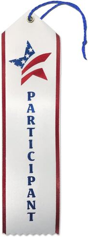 Patriotic Participation Ribbons with Card & String in Saudi Arabia