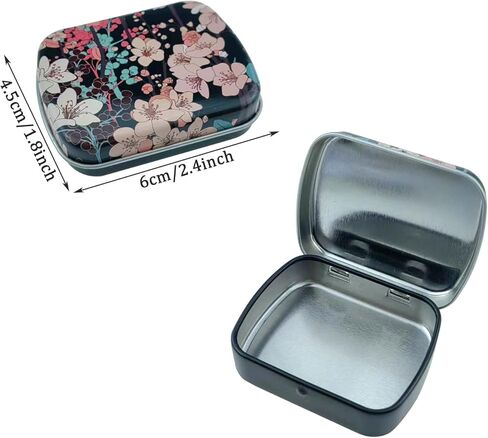 6 PCS Mini Metal with Lid Portable Storage Box,for Items,Earplugs, Pills, Tiny Bead, Nail, Jewelry Findings in Kuwait