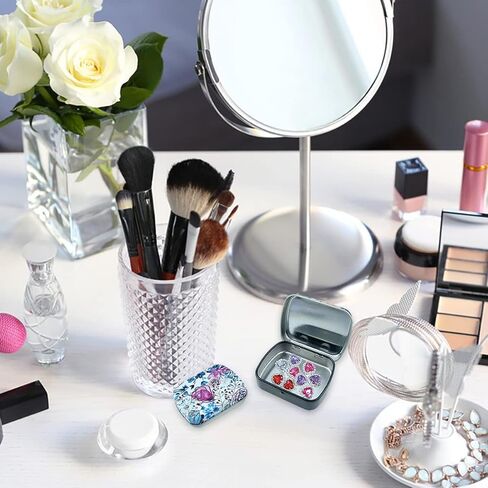 6 PCS Mini Metal with Lid Portable Storage Box,for Items,Earplugs, Pills, Tiny Bead, Nail, Jewelry Findings in Kuwait