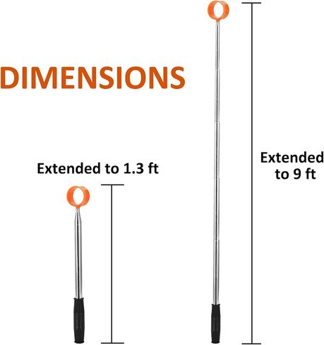 Golf Ball Retriever, 9FT Aluminum Alloy Golf Ball Retriever Telescopic Golf Accessories Golf Gift for Men in Saudi Arabia