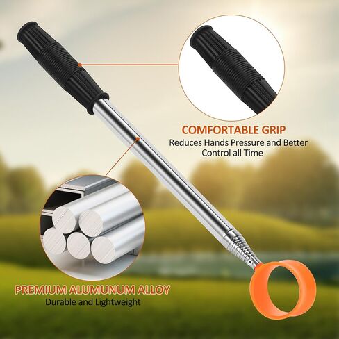 Golf Ball Retriever, 9FT Aluminum Alloy Golf Ball Retriever Telescopic Golf Accessories Golf Gift for Men in Saudi Arabia