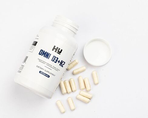 Omaker HU-Omni D3+K2 Vitamin D Supplement - D3 10,000 IU & K2 100 mcg (MK-7)- 120 Capsules, 0.34 Fl Oz (Pack of 1), 1 in Saudi Arabia
