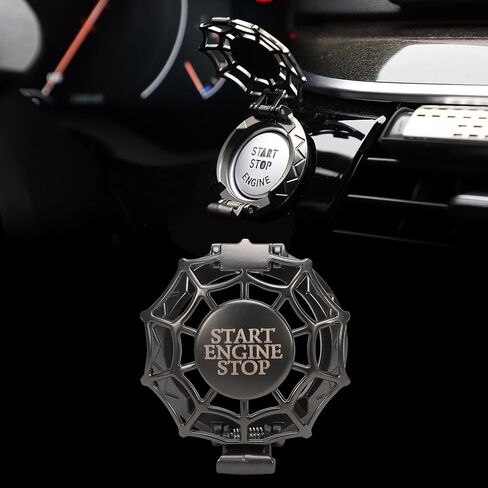 TOMALL Car Push Start Button Cover Universal for Car Motorcycle Press Engine Start Stop Button Trim Anti-Scratch Engine Ignition Ring Protective Cover Universal for Car Accessories (Red) in Saudi Arabia