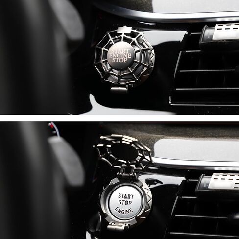 TOMALL Car Push Start Button Cover Universal for Car Motorcycle Press Engine Start Stop Button Trim Anti-Scratch Engine Ignition Ring Protective Cover Universal for Car Accessories (Red) in Saudi Arabia