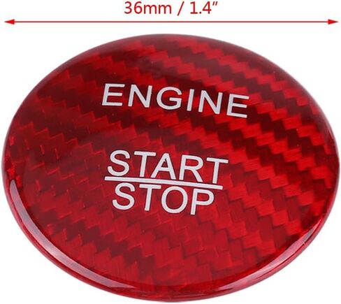 Car Engine Start Button Cover, Carbon Fiber Push to Start Button Cover for Mercedes Benz A B C GLC GLA CLA ML GL Class W176 W246 W205 X253 X156 C117(Black) in Saudi Arabia