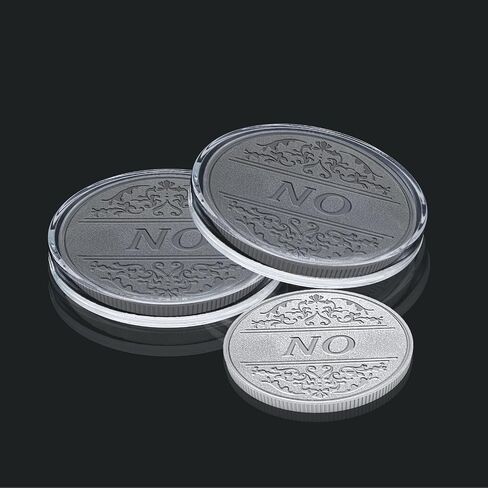Hitefu 30pcs Silver Dollar Case, 38mm Plastic Silver Coin Holder Case, Clear Silver Dollar Coin Capsule Box for Coin Collection (Round) in Saudi Arabia
