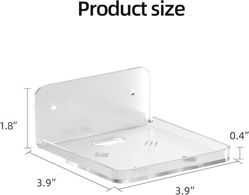 Wall Mount Floating Shelf Camera Shelf Adhesive Baby Monitor Shelf Wall Mount Shelf for Echo Pop Dot 5th or Other Small things in Ketchen Bathroom Living Room Bedroom Household Shelves(2 pieces) in Saudi Arabia