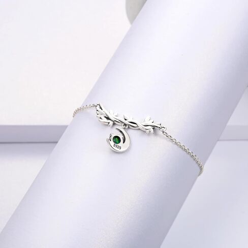 أوبال القمر سوار للنساء: 925 فضة الهلال الكرمة خلخال خمر النار أوبال مجوهرات هدايا للفتيات صديقة أمي in Kuwait