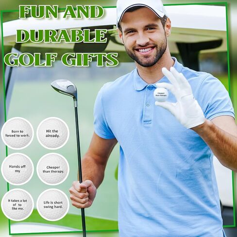 24 Pcs Golf Ball Gift Set Golf Gifts for Men Trick Golf Balls Retirement Gifts for Dad Includes 12 Golf Balls 12 Golf Tees for Golfers Golf Lovers Retirement Gifts in Saudi Arabia