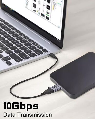 Poyiccot Micro B to USB Adapter kit, USB C Female to Micro B Adapter + USB A Female to Micro B Adaper, 10Gbps USB to Micro B Adapter for USB 3.0 Hard Drive External Portable SSD HDD in Saudi Arabia