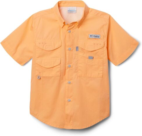 Columbia Youth Boys Bonehead Short Sleeve Shirt, Bright Nectar, Medium in Saudi Arabia