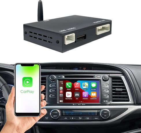 مجموعة التحديثية للمحول اللاسلكي Geloo Android Auto لسيارة Toyota Touch2 & Entune 2.0 2014-2019، محول Carplay Android التلقائي اللاسلكي مناسب لـ Corolla/Tacoma/Tundra/Highlander/Verso/Avalon/Sienna/Prius/RAV4 in Kuwait
