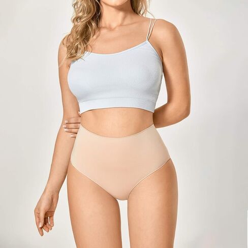 LAUDINE Women's High-Waist Tummy Control Shaping Panties Seamless Plus Size Shapewear in Saudi Arabia