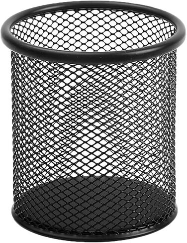 حامل أقلام للمكتب، كوب حامل أقلام أسود للمكتب، حامل أكواب أقلام رصاص شبكي سلكي أسود لحامل أكواب أقلام الرصاص المكتبية، حامل فرشاة المكياج، منظم أقلام المكتب in Kuwait