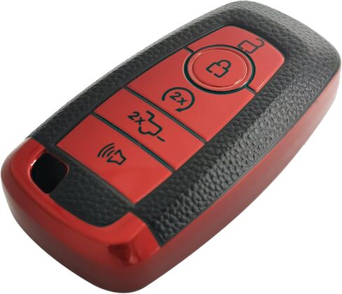 Coolbestda for Ford Key Fob Cover TPU Shell Protector Holder Key Chain for 2019 2020 2021 2022 2023 2024 Ford Edge Explorer Expedition Mustang Fusion Raptor Bronco F150 F250 F350 in Saudi Arabia