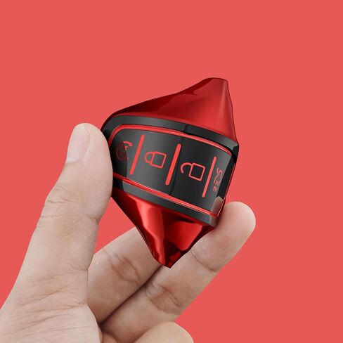 Tukellen for Ford Key Fob Cover Soft TPU Full Protection Key Shell Key Case Compatible with Ford C-Max Edge Escape Expedition Explorer Flex Focus Taurus Lincoln MKS MKT MKX Key Shell (Red) in Saudi Arabia