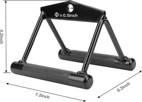 Double D Row Handle Cable Machine Attachment for Gym, V Bar Cable Attachment in Saudi Arabia