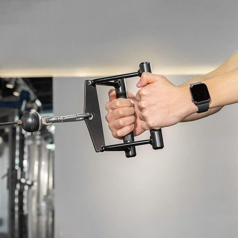 Double D Row Handle Cable Machine Attachment for Gym, V Bar Cable Attachment in Saudi Arabia