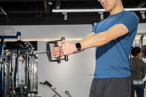 Double D Row Handle Cable Machine Attachment for Gym, V Bar Cable Attachment in Saudi Arabia