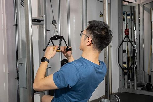 Double D Row Handle Cable Machine Attachment for Gym, V Bar Cable Attachment in Saudi Arabia