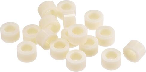 uxcell ABS Round Spacer Washer ID 8.2mm OD 14mm Length 12mm Plastic Standoff for 3D Printer, TV Wall Mounting, Electrical Outlet, Beige, 300Pcs in Saudi Arabia