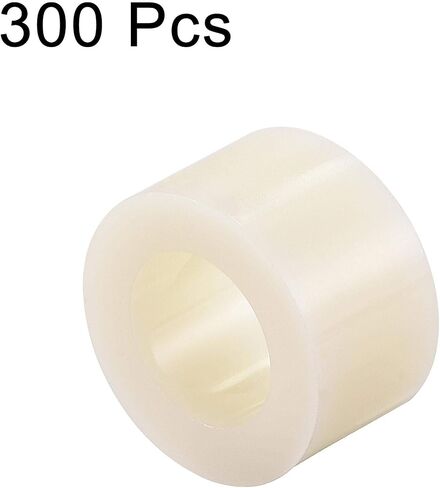 uxcell ABS Round Spacer Washer ID 8.2mm OD 14mm Length 12mm Plastic Standoff for 3D Printer, TV Wall Mounting, Electrical Outlet, Beige, 300Pcs in Saudi Arabia
