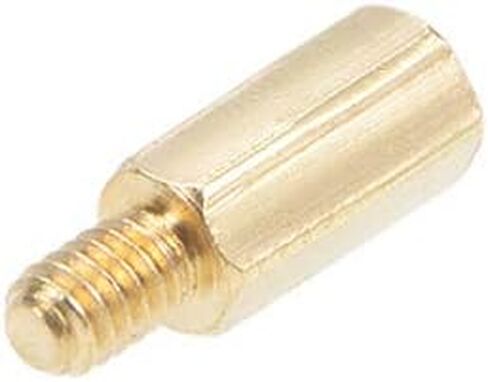 Uxcell M2x4mm+3mm ذكر-أنثى نحاس سداسي PCB اللوحة الأم فاصل المواجهة لطائرة بدون طيار FPV كوادكوبتر، الكمبيوتر ولوحة دوائر كهربائية 50 قطعة in Saudi Arabia