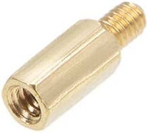 Uxcell M2x4mm+3mm ذكر-أنثى نحاس سداسي PCB اللوحة الأم فاصل المواجهة لطائرة بدون طيار FPV كوادكوبتر، الكمبيوتر ولوحة دوائر كهربائية 50 قطعة in Saudi Arabia