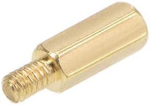 Uxcell M2x4mm+3mm ذكر-أنثى نحاس سداسي PCB اللوحة الأم فاصل المواجهة لطائرة بدون طيار FPV كوادكوبتر، الكمبيوتر ولوحة دوائر كهربائية 50 قطعة in Saudi Arabia