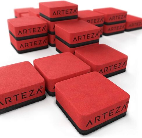 Arteza Mini Whiteboard Erasers, Pack of 20, 2 x 2 x 0.8 Inches, Washable Magnetic Erasers for Dry-Erase Boards and Chalkboards, Classroom, Home, and Office Supplies for Students and Teachers in Saudi Arabia