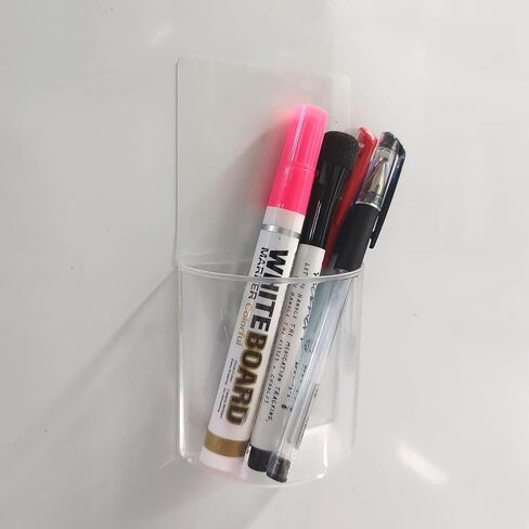 عبوتان من حامل أقلام التحديد الجاف القابل للمسح على الحائط، حامل أقلام حائط قابل للتقشير واللصق، حامل لاصق للتحكم عن بعد على الحائط لجميع الأسطح الملساء in Kuwait